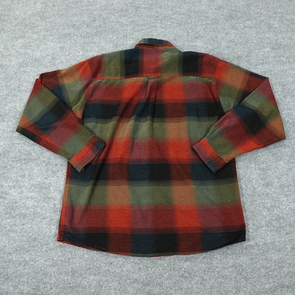 North River Shirt Mens Large Multicolor Plaid Button Flannel Long Sleeve Outdoor - Picture 5 of 8